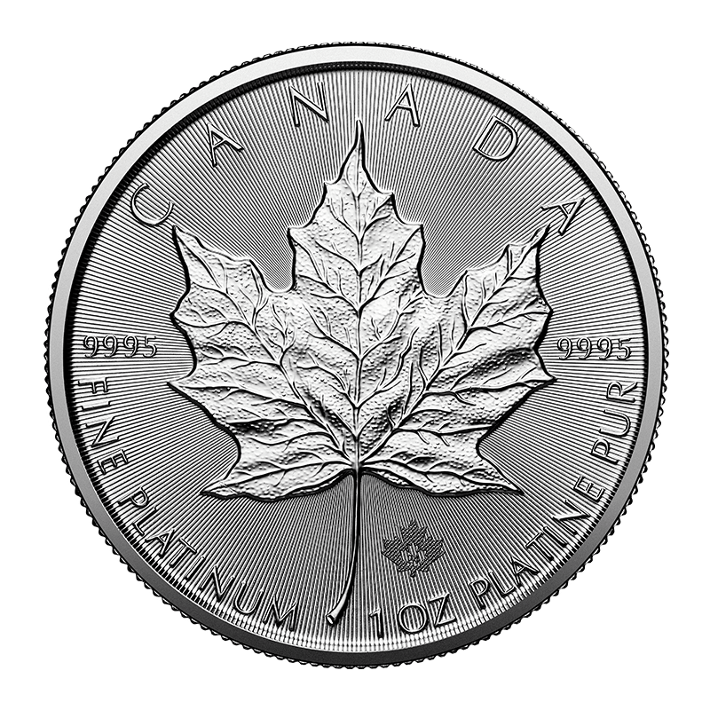 Image for 1 oz Platinum Maple Leaf Coin (2024) from TD Precious Metals